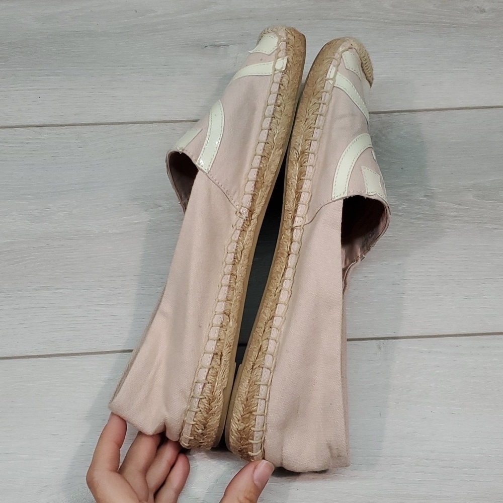 Tory Burch Womens Espadrille Big Logo Loafer Flats shoes slip on  sz 11M - Picture 9 of 15